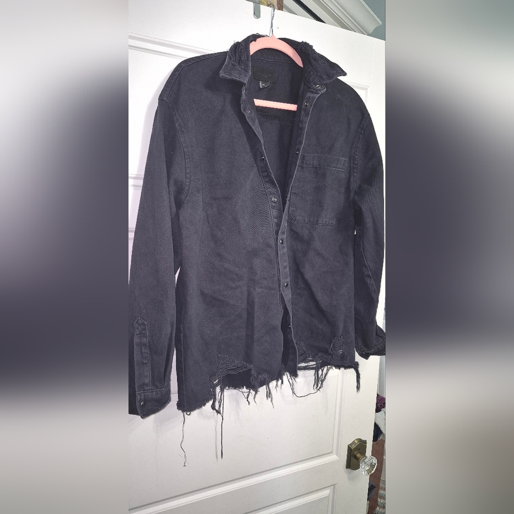 Forever 21 Black Denim Jacket Unisex